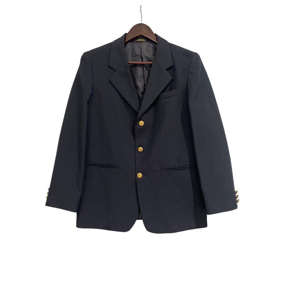 Blazer Boys Navy 16R Gold Buttons Church School Party Dance Formal Holidays